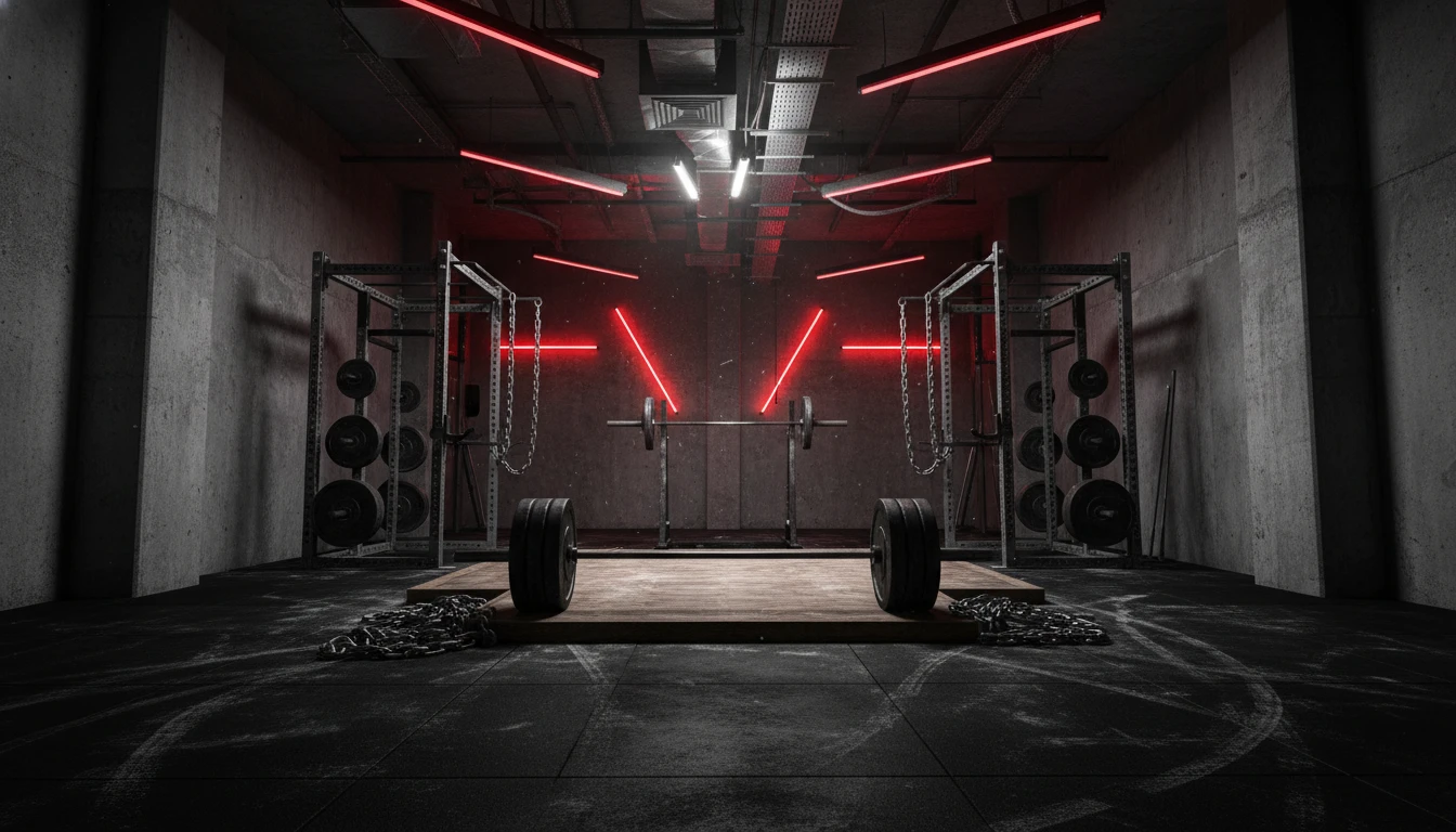 Hamstring Fitness main weight room and Olympic lifting platforms