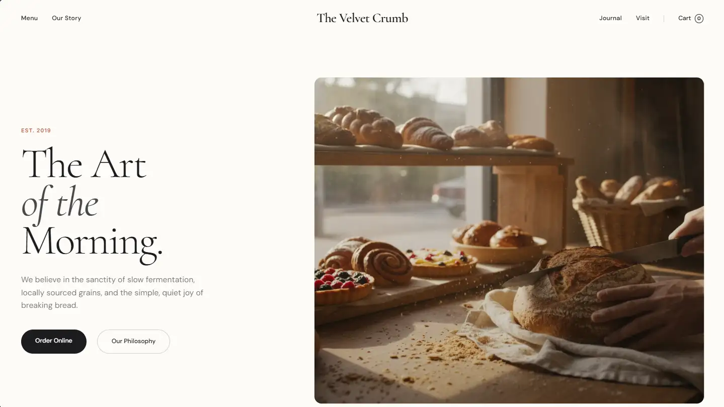 The Velvet Crumb project preview